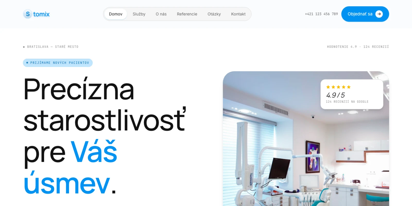Vzorový web Stomix
