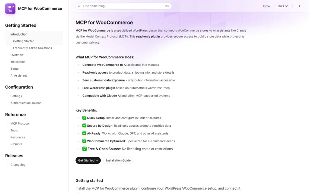 MCP for WooCommerce náhľad